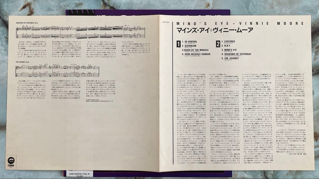 The Moore MIND'S EYE Japanese LP White Vinyl Used Good Record | Japansoundstore