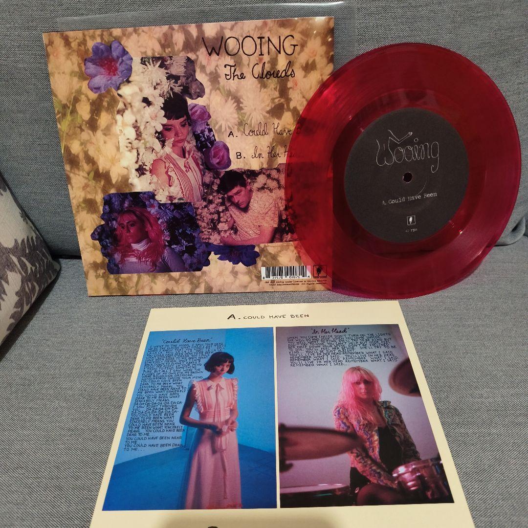 Wooing - The Clouds 7" Red Transparent Vinyl Single Record