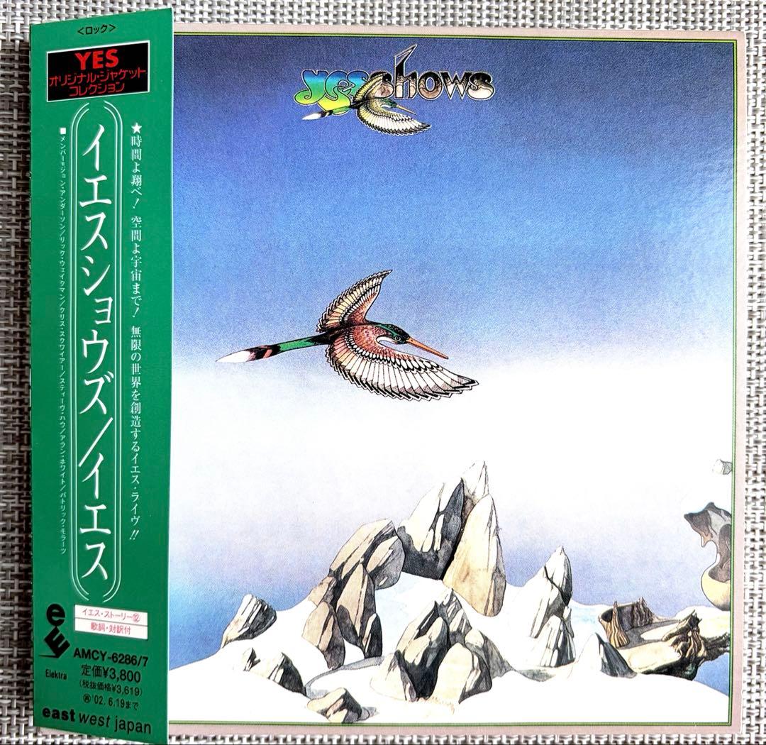 Yes - Yesshows 2CD Paper Sleeve Japan Mini LP Reissue HDCD with OBI 2001