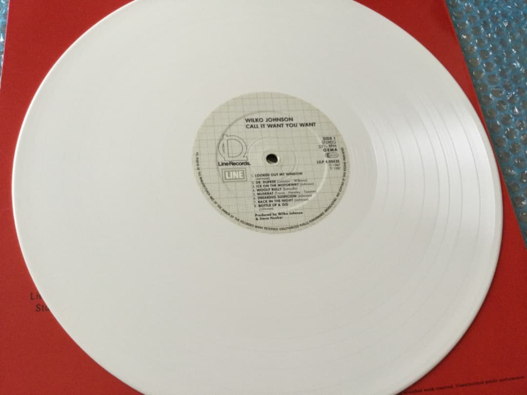 Wilko Johnson - Call It What You Want - Rare Germany White Vinyl LP