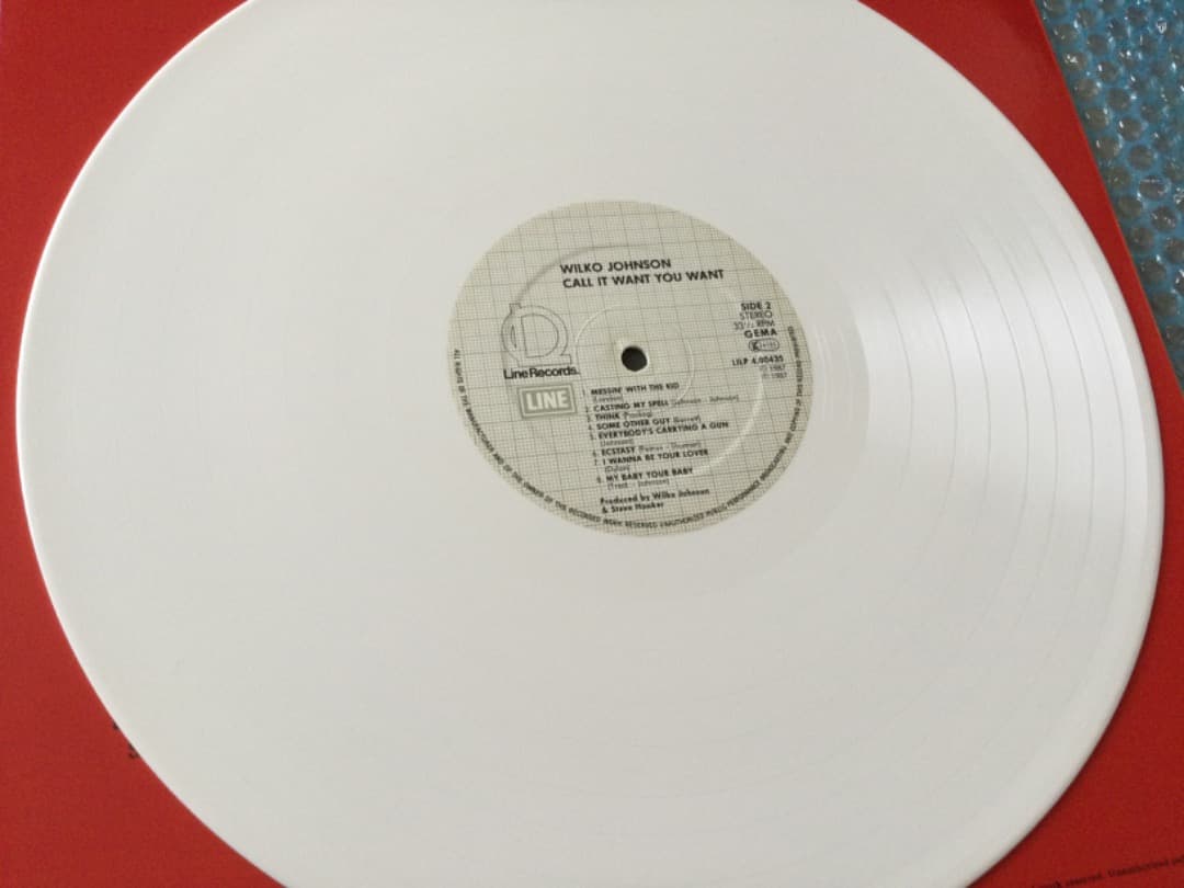 Wilko Johnson - Call It What You Want - Rare Germany White Vinyl LP