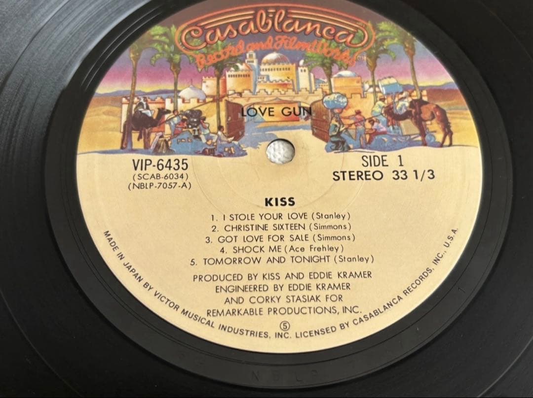 KISS Love Gun Vinyl LP Japan Pressing VIP-6435 w/ Obi Hard Rock