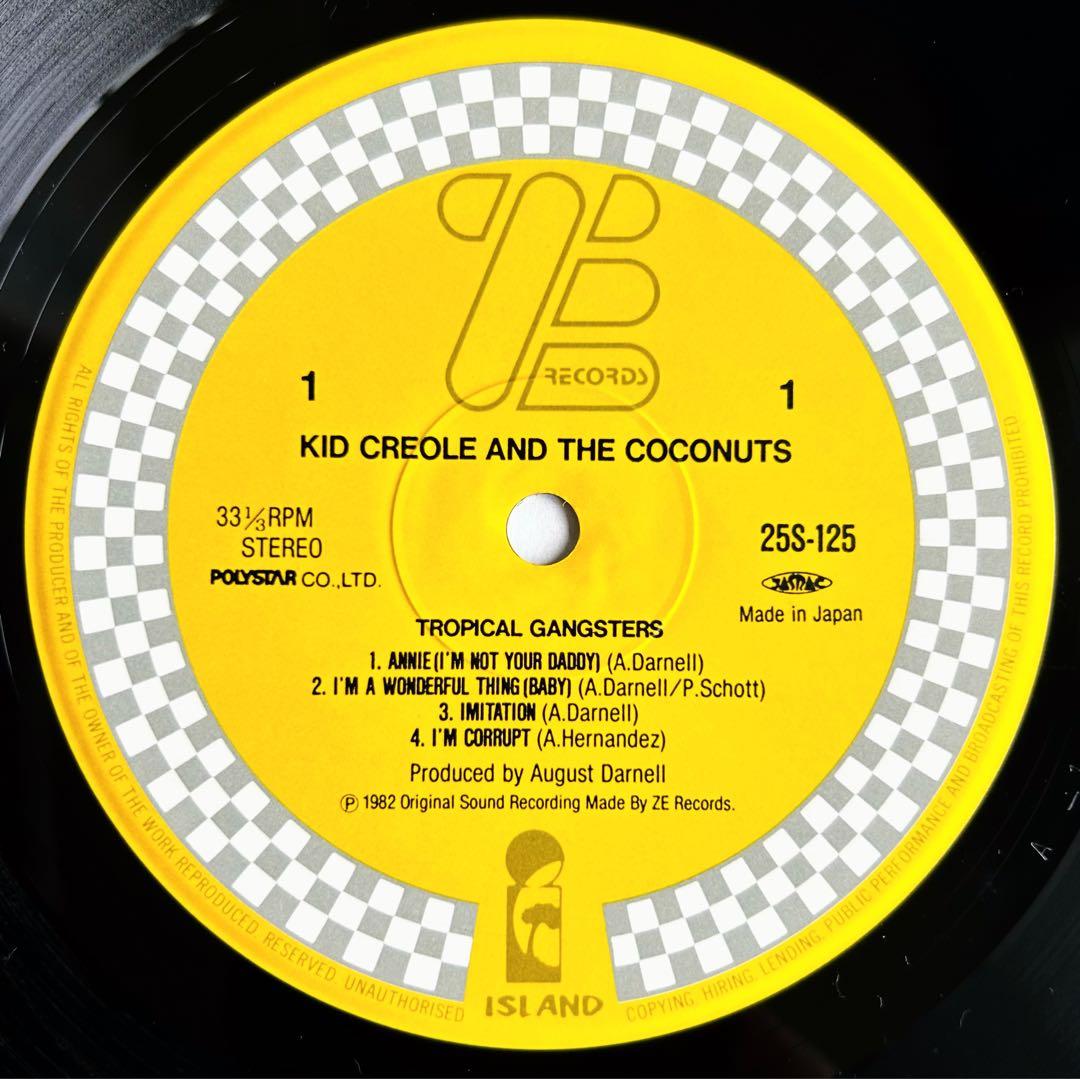 Kid Creole & The Coconuts Tropical Gangsters LP Japan 1982 Obi Funkaratina