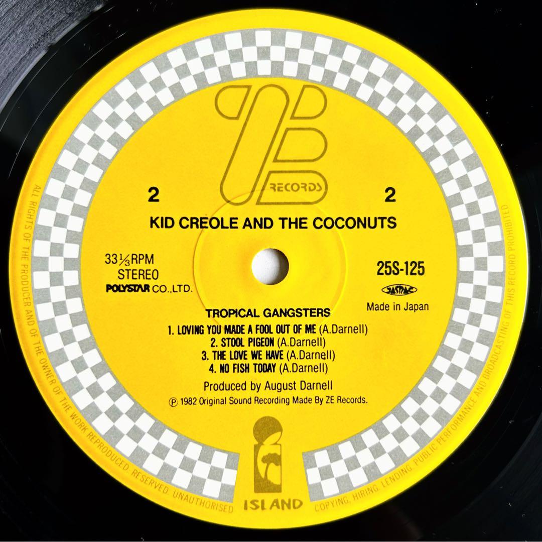 Kid Creole & The Coconuts Tropical Gangsters LP Japan 1982 Obi Funkaratina