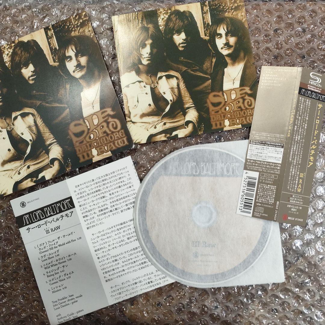 Sir Lord Baltimore III RAW CD Japan Paper Jacket Used with Small Scratches | Japansoundstore
