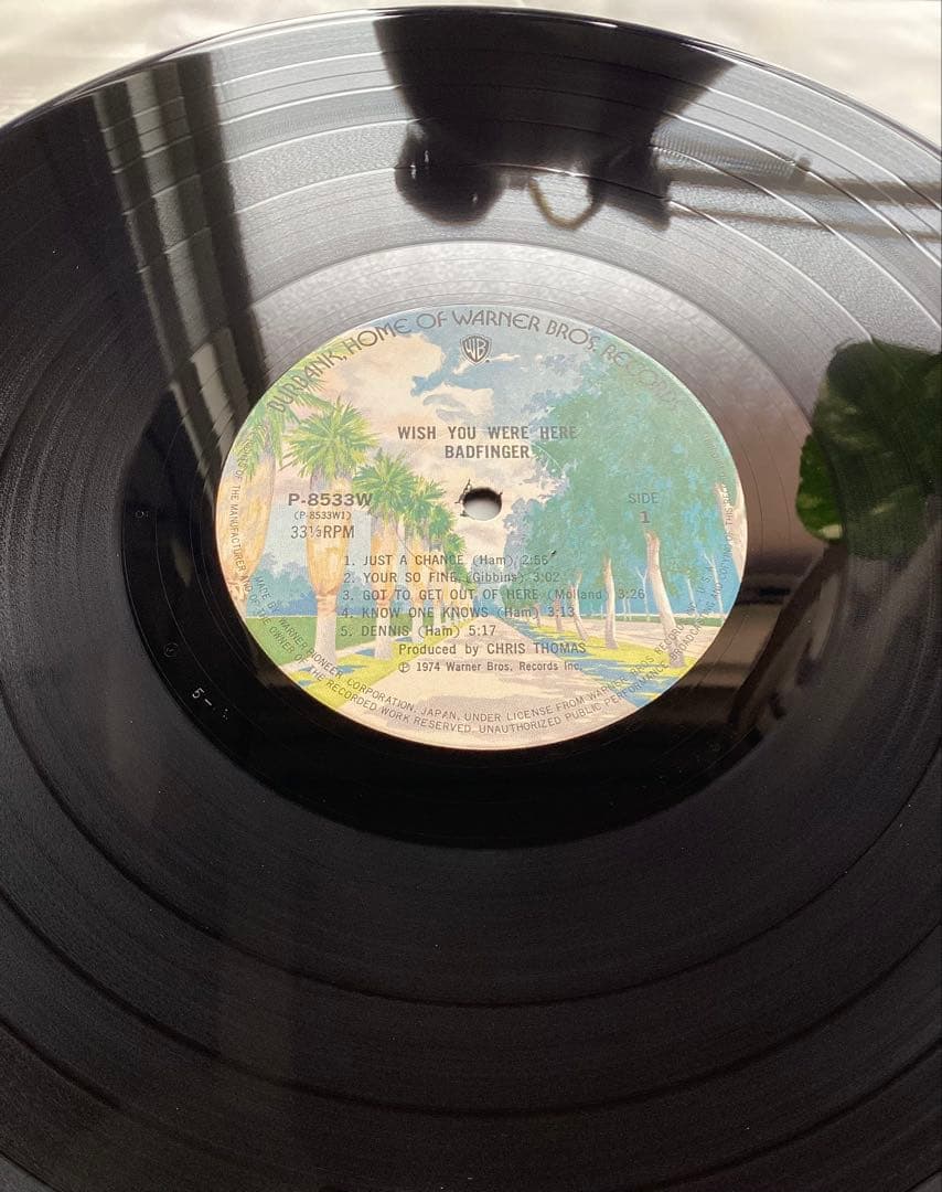 Badfinger - Wish You Were Here Vinyl LP Japan Pressing w/ Obi 1974 Warner P-8533