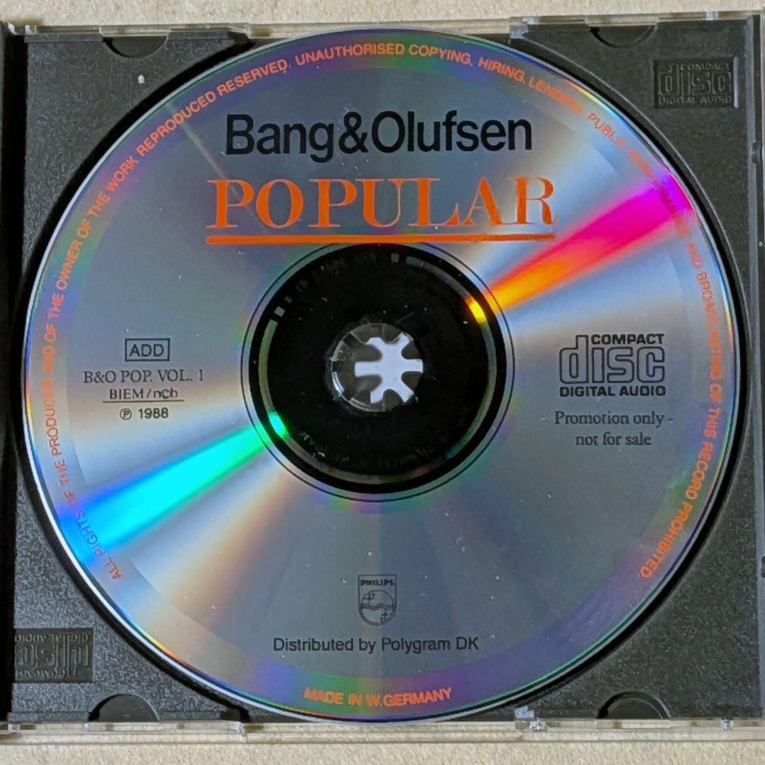 Bang & Olufsen Popular Vol. 1 Official Promo CD 1988 West Germany Press