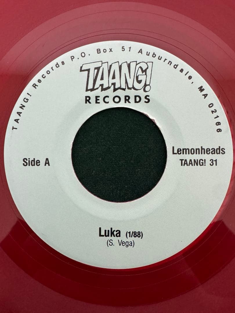 LEMONHEADS Luka/Strange 7" Color Vinyl Taang! Records Indie Rock Punk