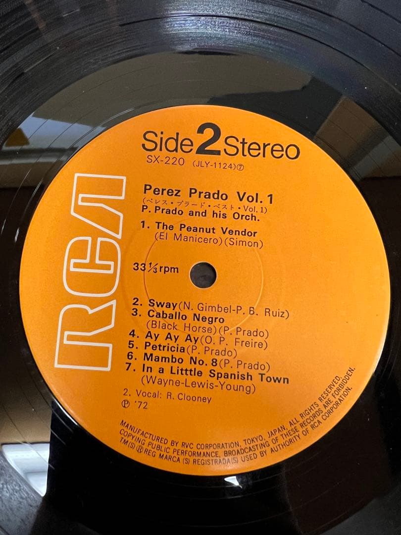 Perez Prado Vol. 1 LP Japan RCA SX-220 Mambo Latin Jazz Vinyl Record with Obi