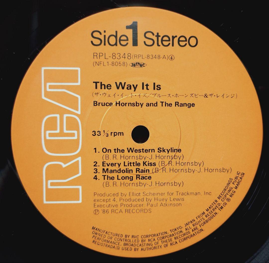 Bruce Hornsby & The Range The Way It Is LP Vinyl Japan 1986 Used | Japansoundstore