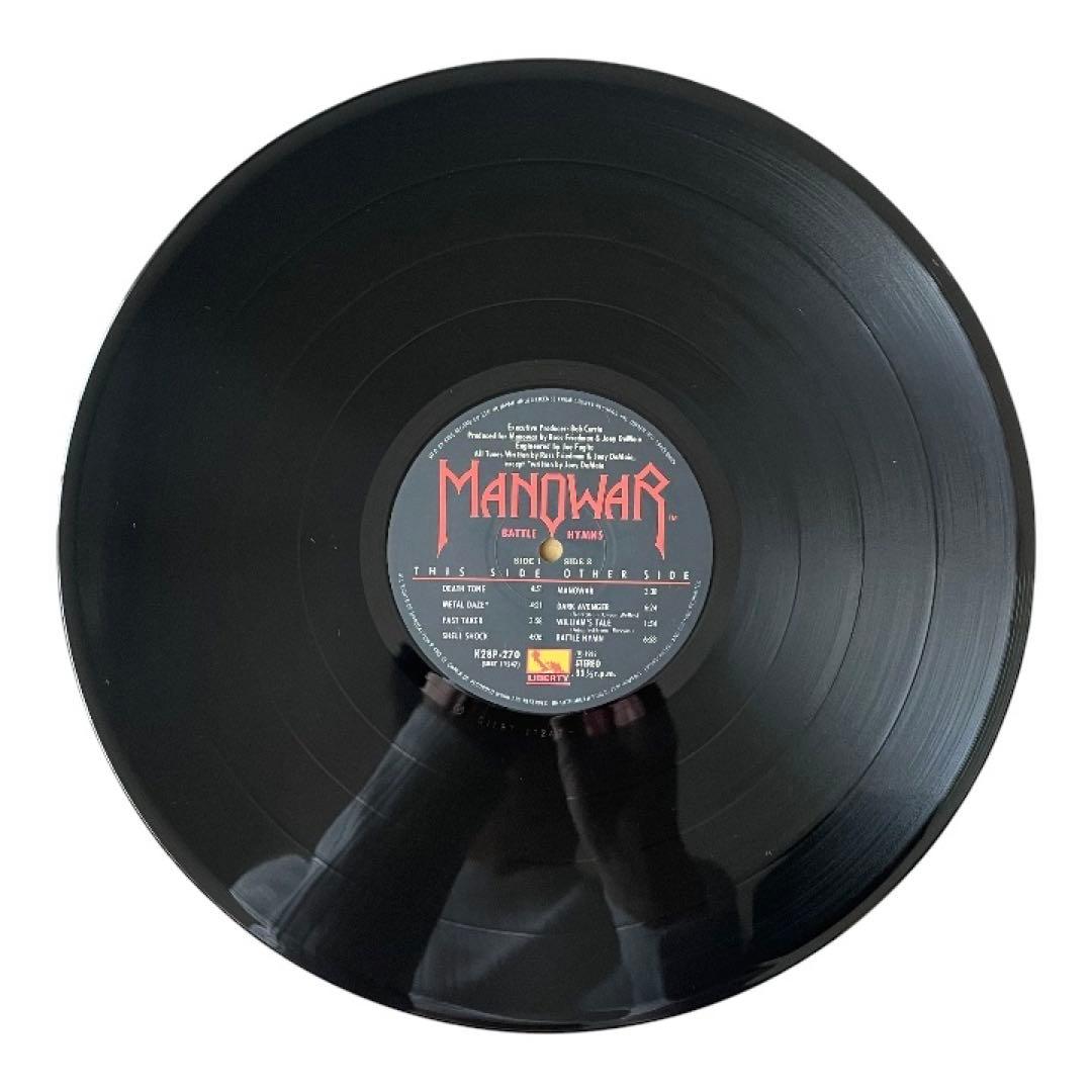Manowar - Battle Hymns LP 1982 Japan Issue With Obi Strip Heavy Metal Vinyl