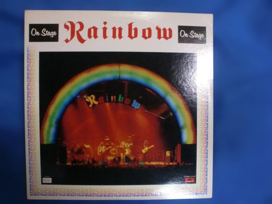 Rainbow On Stage 2LP Japan Vinyl Record Ronnie James Dio Polydor MWZ-8103/4