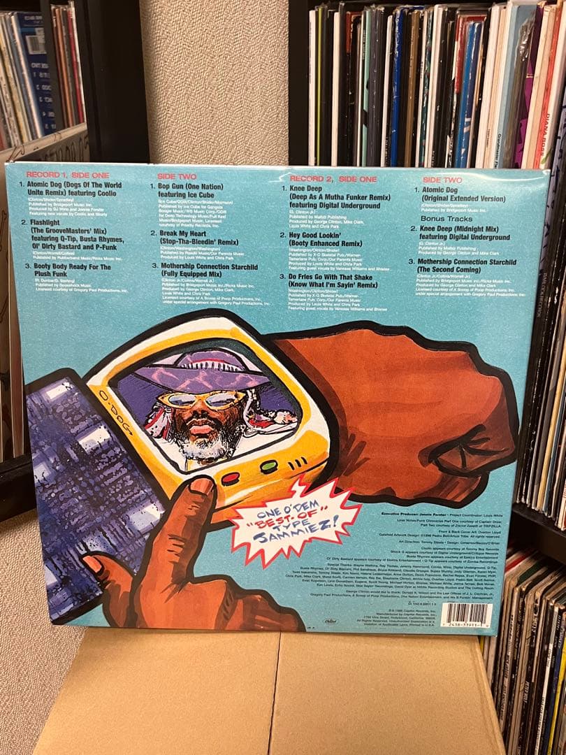 George Clinton - Greatest Funkin' Hits 1996 Red Vinyl LP P-Funk Remixes Rare