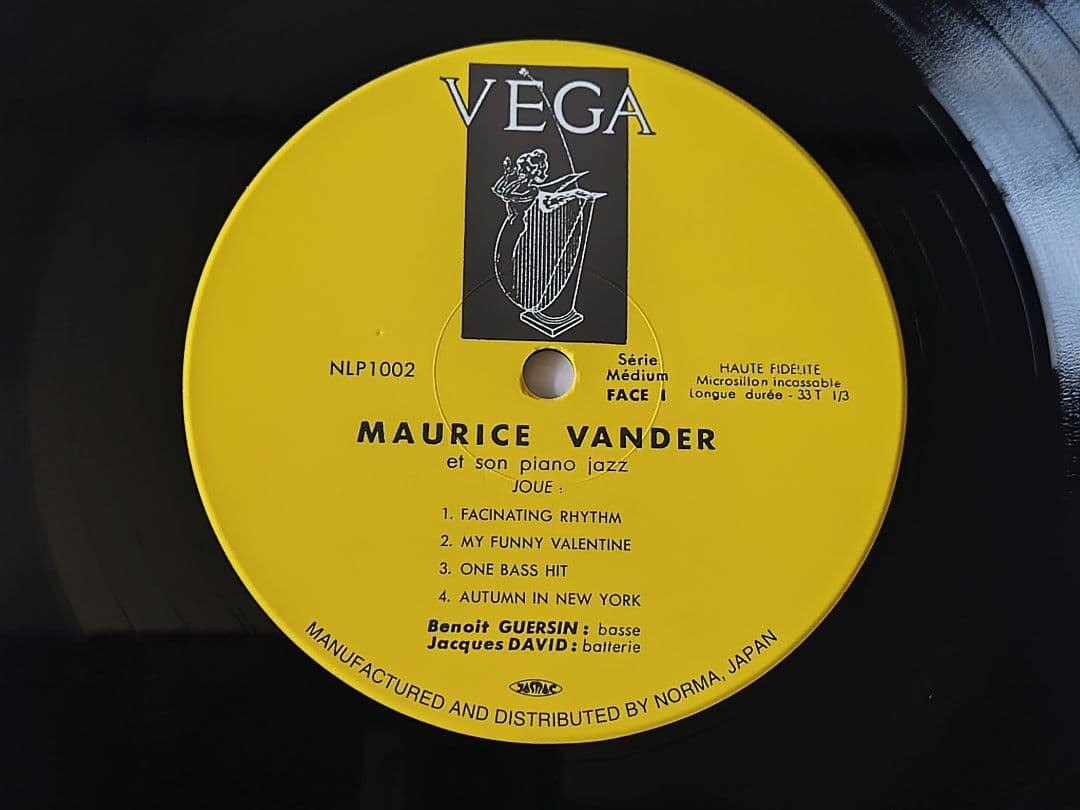 Maurice Vander - Piano Jazz 2 Japan 10" Vinyl LP Reissue 2000 Jazz Trio