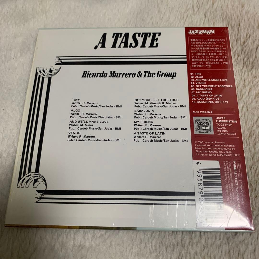Ricardo Marrero & The Group A TASTE Jazz CD Near Mint With OBI (Japan Release) | Japansoundstore