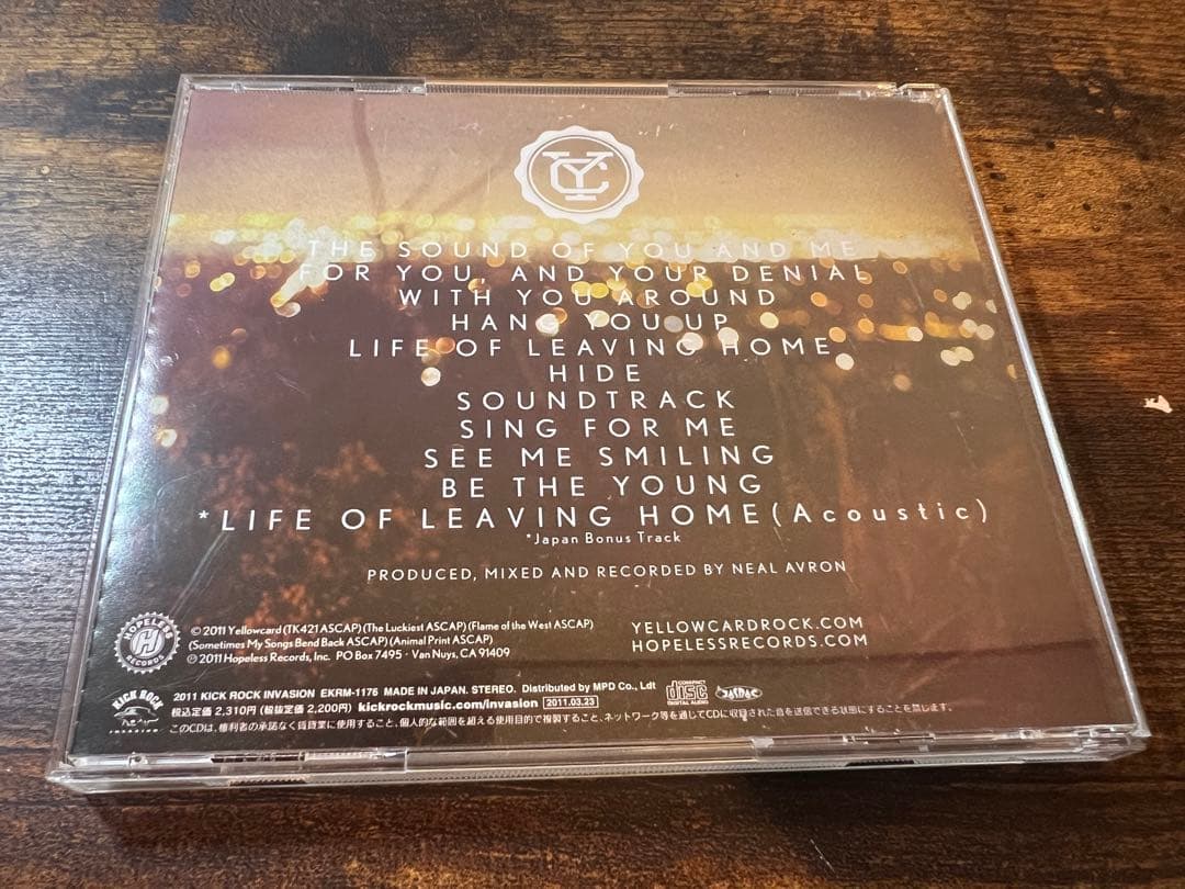 Yellowcard - When You're Through Thinking, Say Yes CD Japan Press with OBI 2011