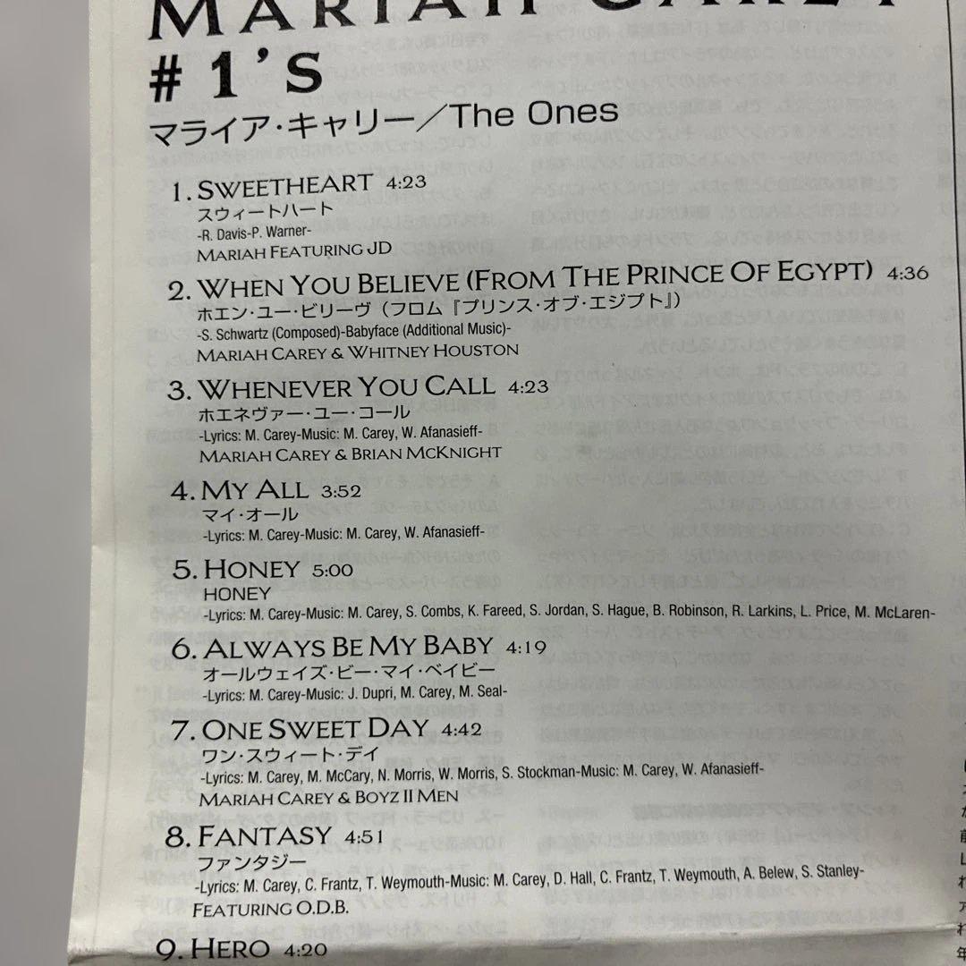 Mariah Carey #1's CD Japan Press 1998 Best Of Compilation With OBI Strip