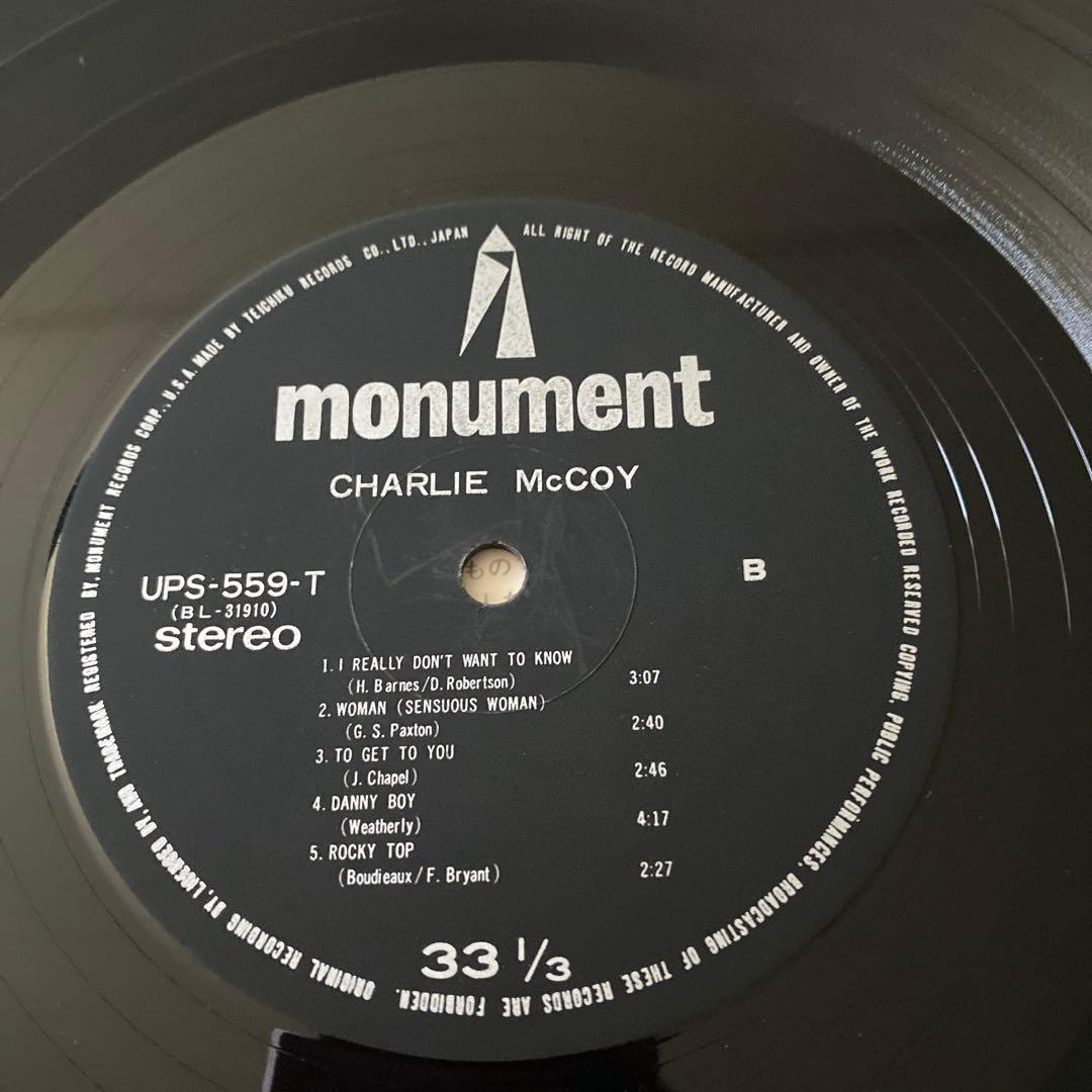 Charlie McCoy - S/T (Self-Titled) LP Japan Pressing w/ Obi Country Rock
