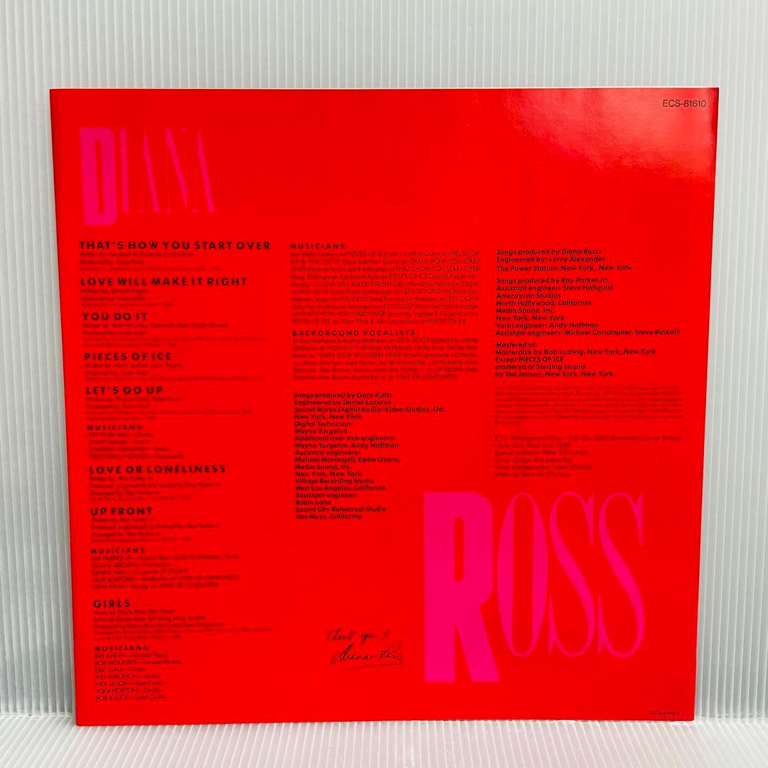 Diana Ross - Ross Vinyl LP Japan Pressing Pop Soul 1983