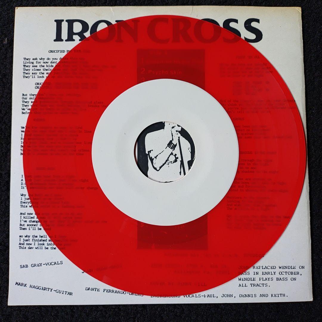 Iron Cross US Skinheads Record 1982 Red Vinyl 4 Tracks Punk Hardcore | Japansoundstore