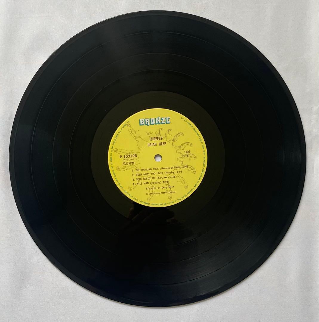Uriah Heep Firefly Japan LP Vinyl 1977 Record with Obi Strip P-10312B