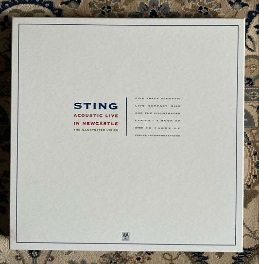 STING Acoustic Live In Newcastle Limited Edition Box Set Japan Press w/ Book