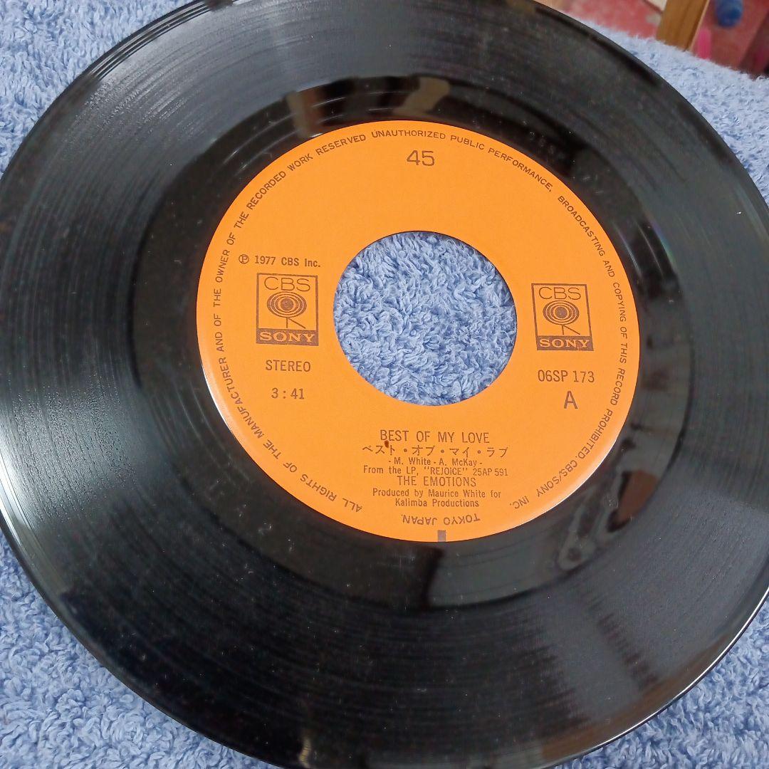 The Emotions - Best Of My Love 7" Single Japan CBS/Sony 06SP 173 Soul Funk