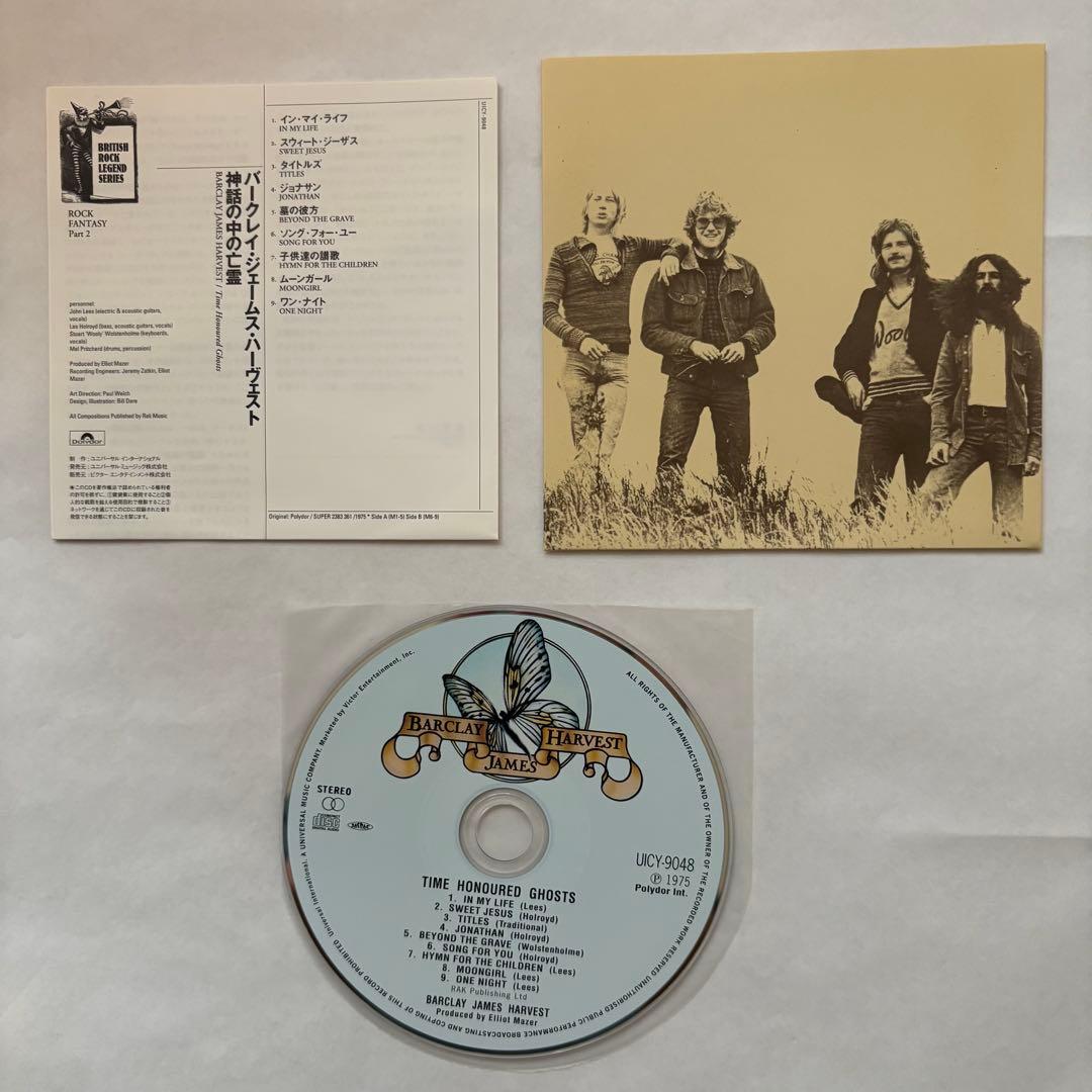 Barclay James Harvest Time Honoured Ghosts Mini LP CD Japan Press 2001 with OBI