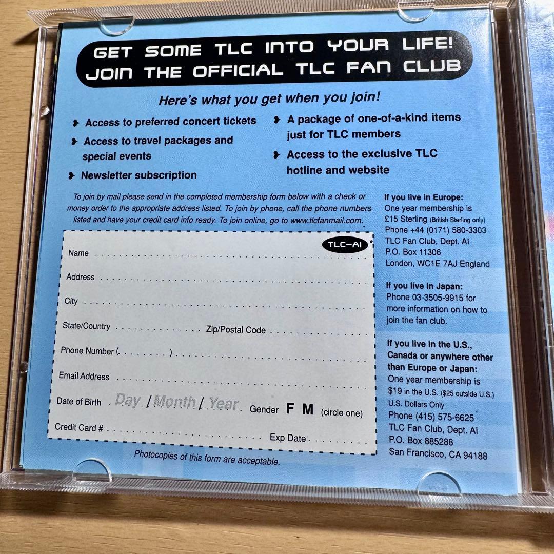 TLC FanMail CD Limited Edition 1999 R&B Hip Hop Album