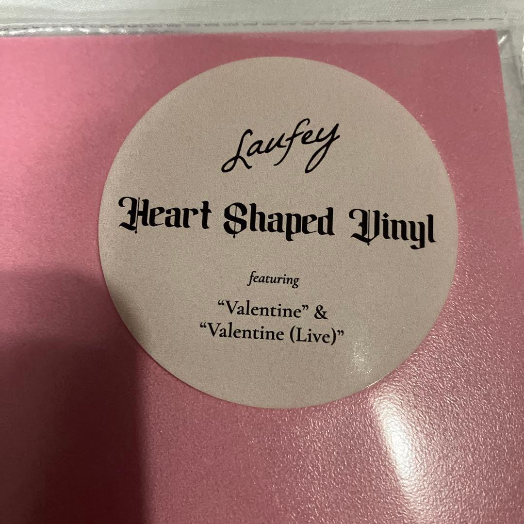 Laufey Valentine Heart Shaped Vinyl EP 7-inch Strawberry Pink/Brown Limited