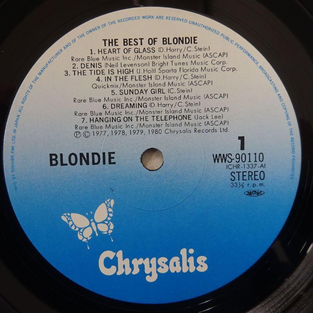 Blondie - The Best Of Blondie Vinyl LP Japan Original WWS-90110 w/ Obi