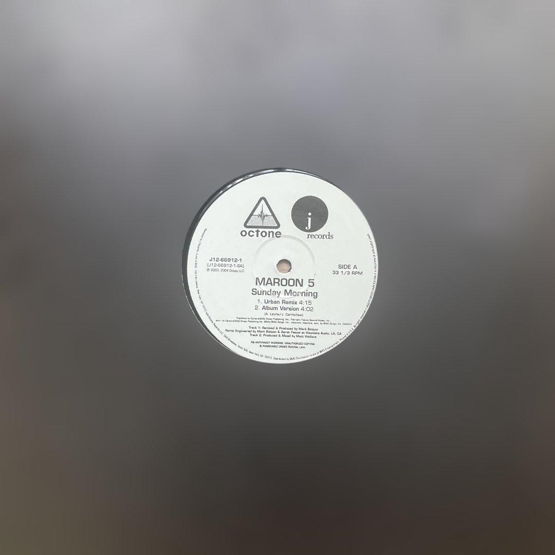 Maroon 5 - Sunday Morning / This Love 12" Vinyl Record US Promo Rare
