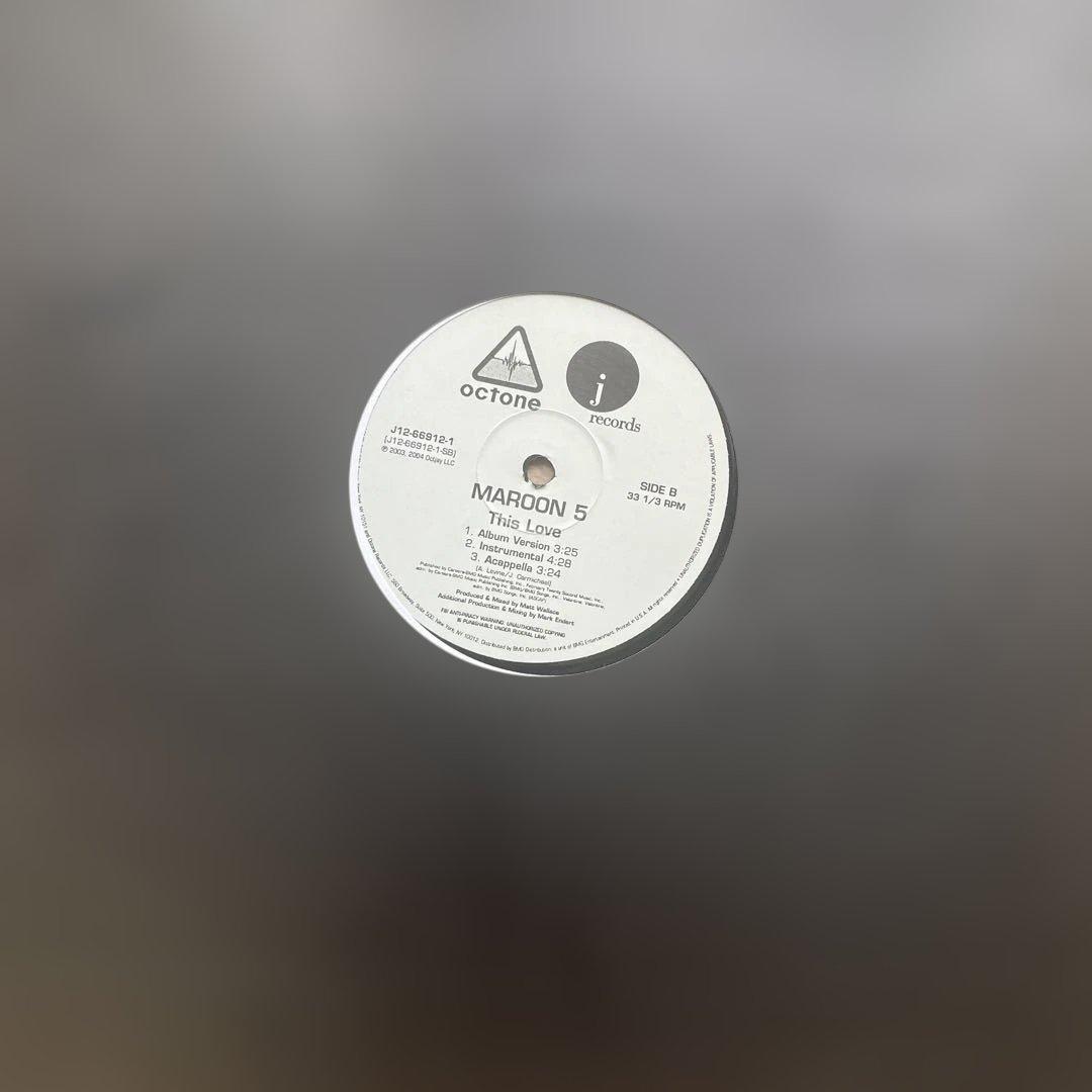 Maroon 5 - Sunday Morning / This Love 12" Vinyl Record US Promo Rare