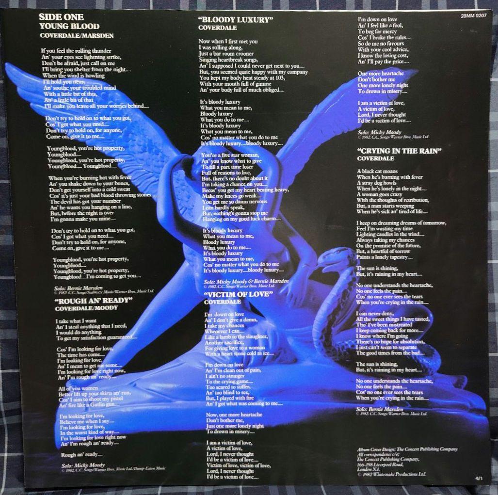 Whitesnake Saints & Sinners LP Japan OBI, EX+/B+ Condition, Hard Rock Vinyl | Japansoundstore