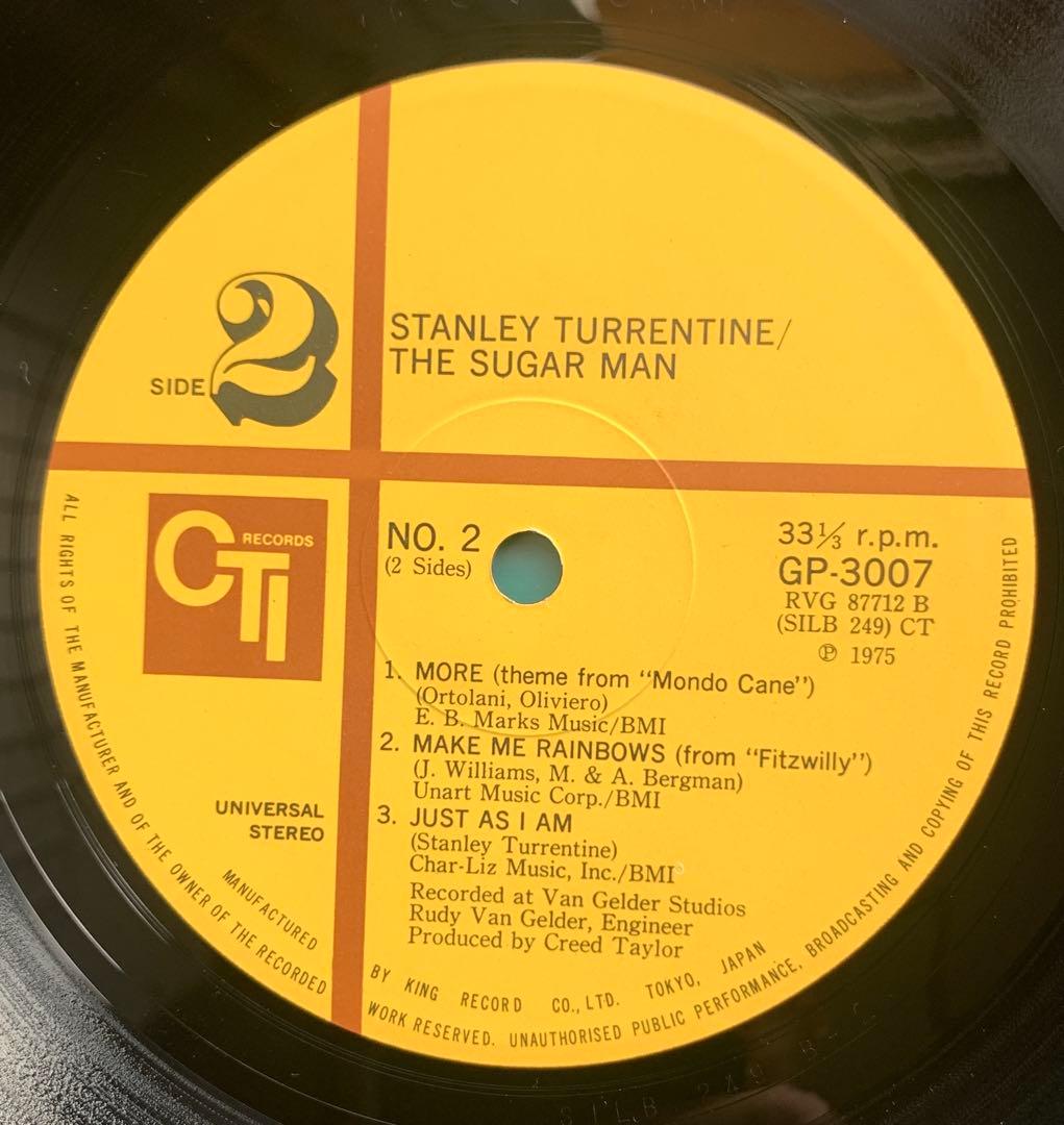 Stanley Turrentine - The Sugar Man Vinyl LP Japan CTI GP-3007 Jazz