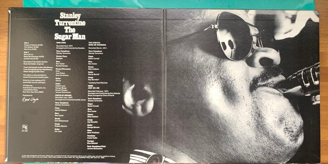 Stanley Turrentine - The Sugar Man Vinyl LP Japan CTI GP-3007 Jazz