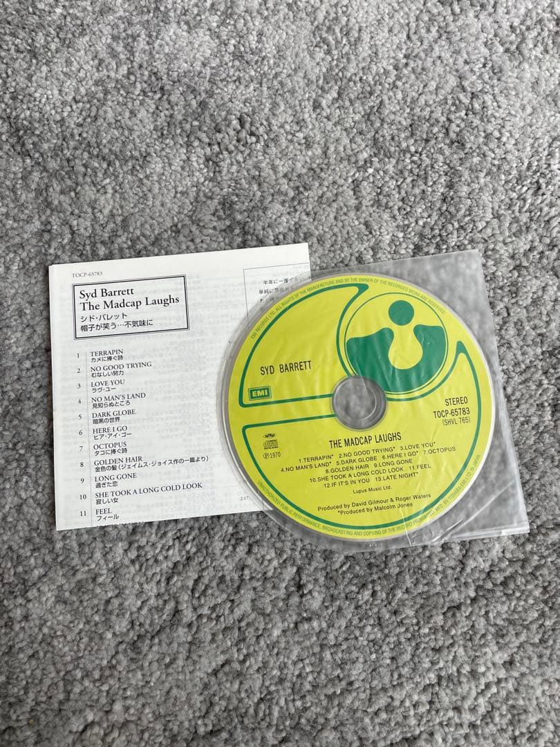 Syd Barrett - The Madcap Laughs CD Japan Press Limited Paper Sleeve with OBI