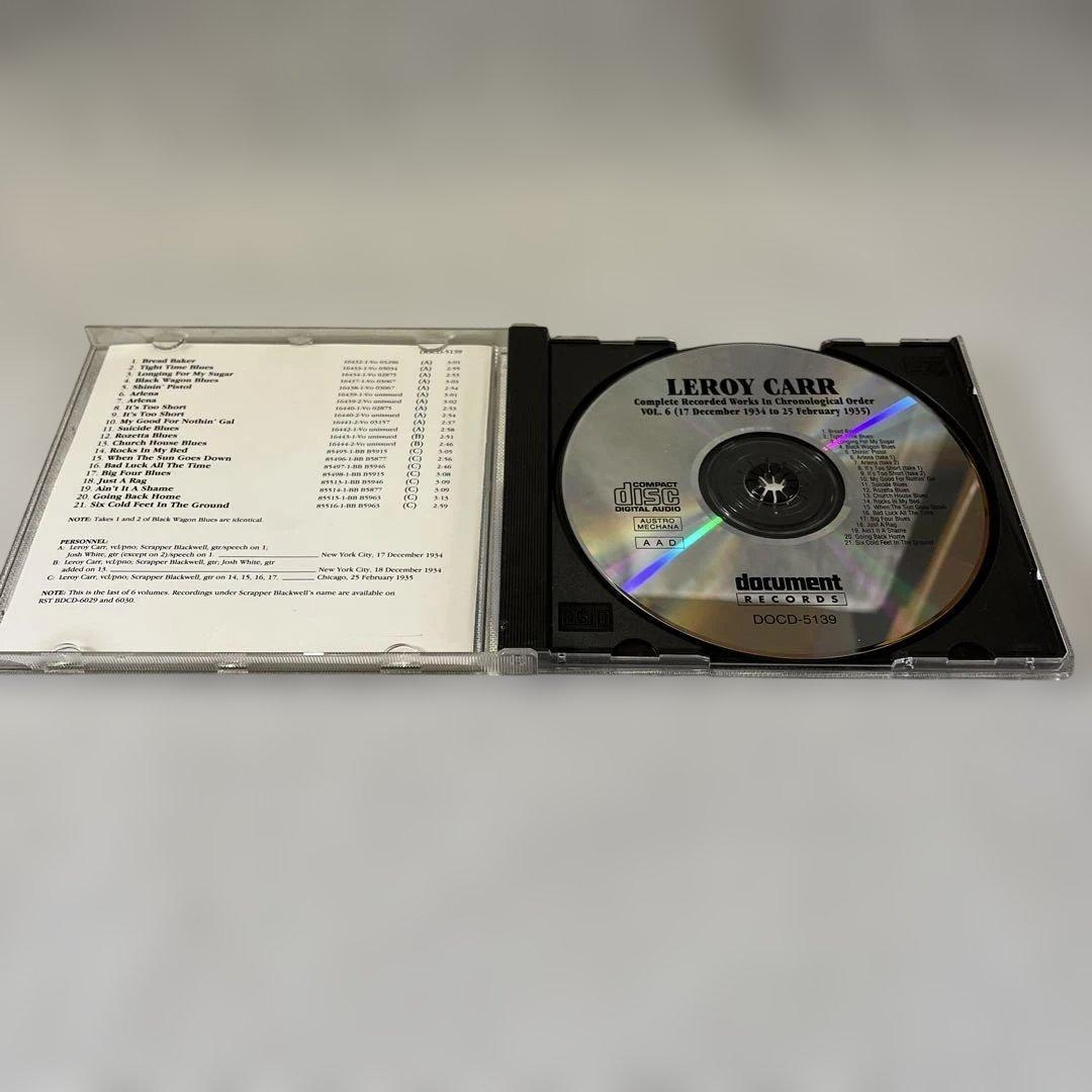 Leroy Carr Complete Recorded Works Vol. 6 (1934-1935) CD Document Records Import