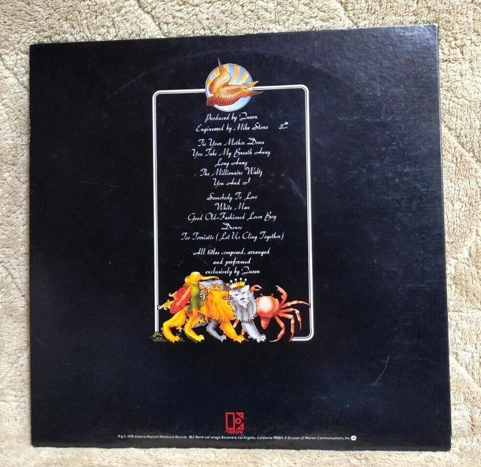 Queen - A Day At The Races LP Japan Pressing w/ Obi Strip Vinyl Record