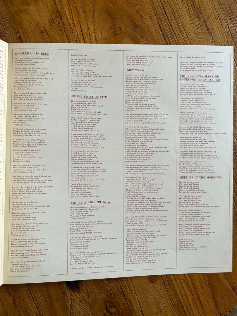 Bob Dylan - Dylan (1973) Japan LP Vinyl Record w/ Obi & Lyric Sheet Rare