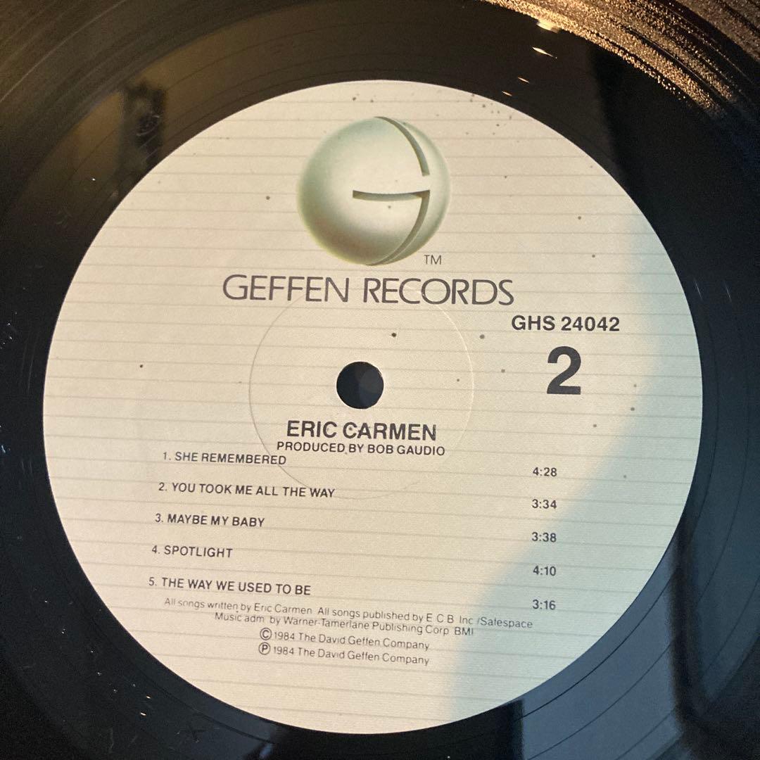 Eric Carmen Vinyl LP 1984 Geffen Records GHS 24042 US Pressing Pop Rock