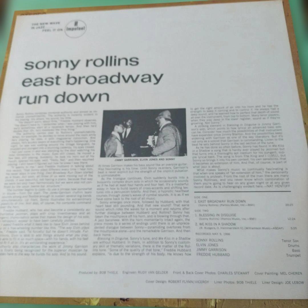 Sonny Rollins - East Broadway Run Down LP Japan Jazz Impulse! VIM-5563