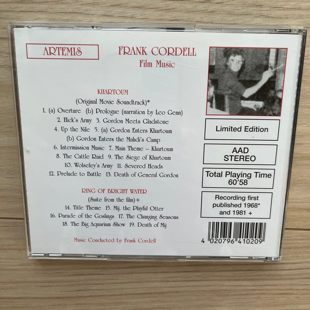 Frank Cordell Khartoum / Ring of Bright Water CD Film Music Limited Edition