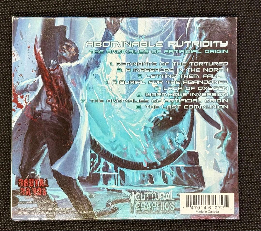 Abominable Putridity - The Anomalies Of Artificial Origin CD Digipak 2012