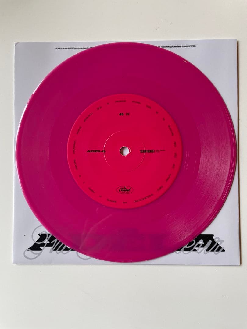 Adela - Sex On The Beat 7-inch Vinyl Record Pink Color Sealed Japan