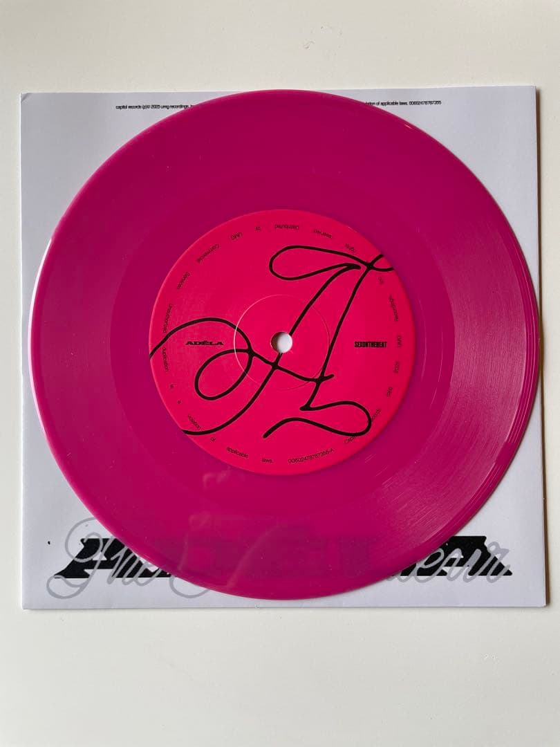 Adela - Sex On The Beat 7-inch Vinyl Record Pink Color Sealed Japan