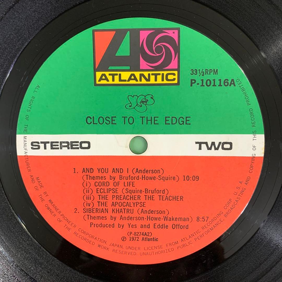 Yes - Close to the Edge LP Japan Atlantic P-10116A Prog Rock w/ Obi Insert