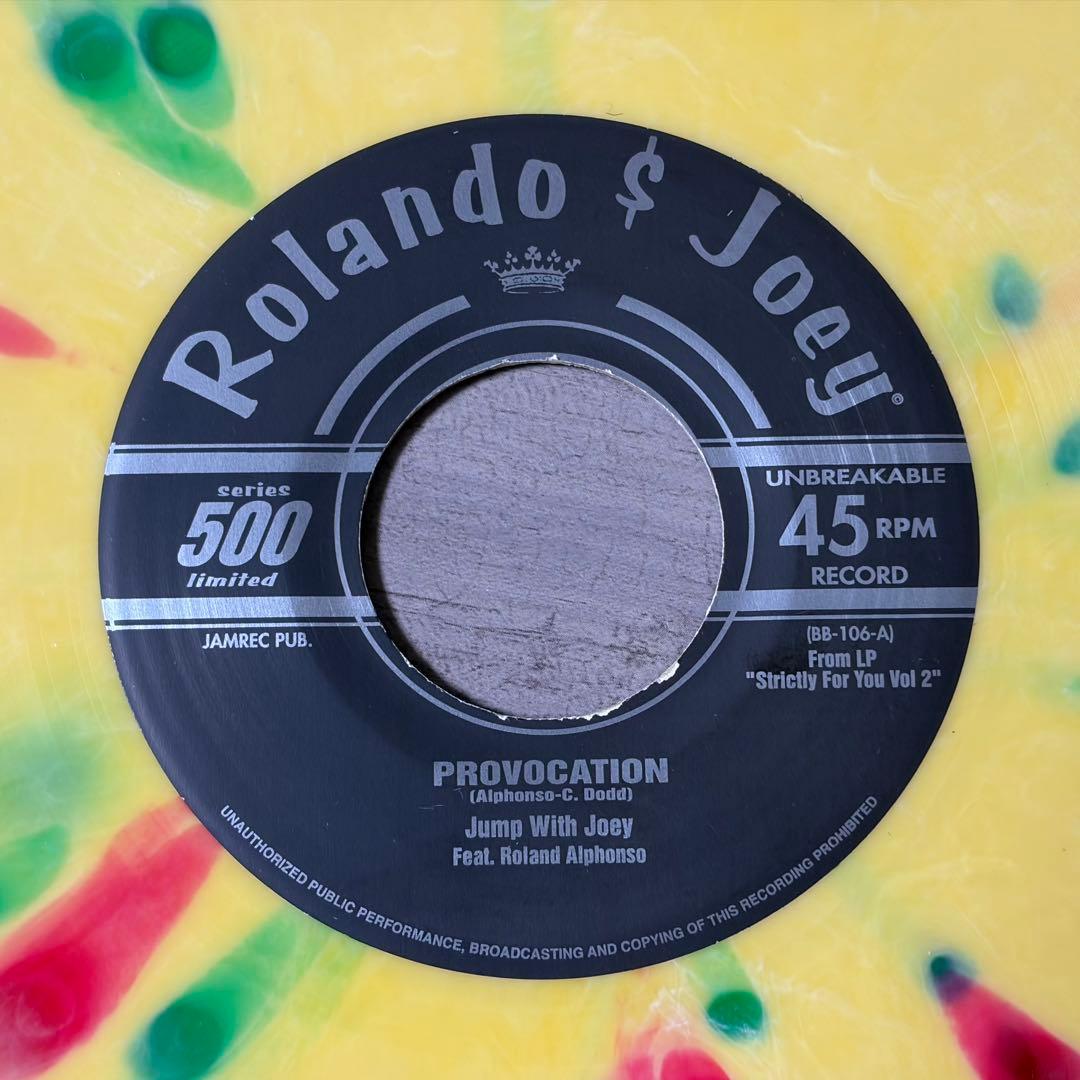 Jump With Joey feat. Roland Alphonso Provocation 7" Splatter Vinyl Ska Reggae