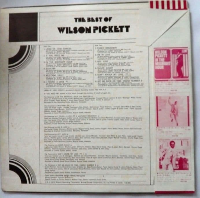 Wilson Pickett Best Of & Soul Explosion Vol.3 Japan Vinyl 2LP Set With Obi