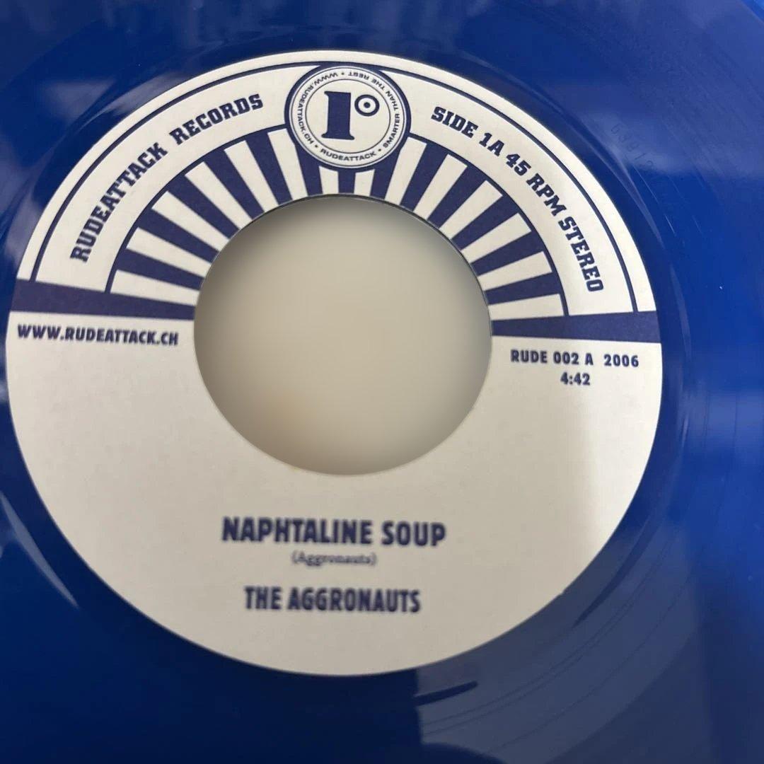 The Aggronauts / Granadians Naphtaline Soup 7" Blue Vinyl Ska Reggae